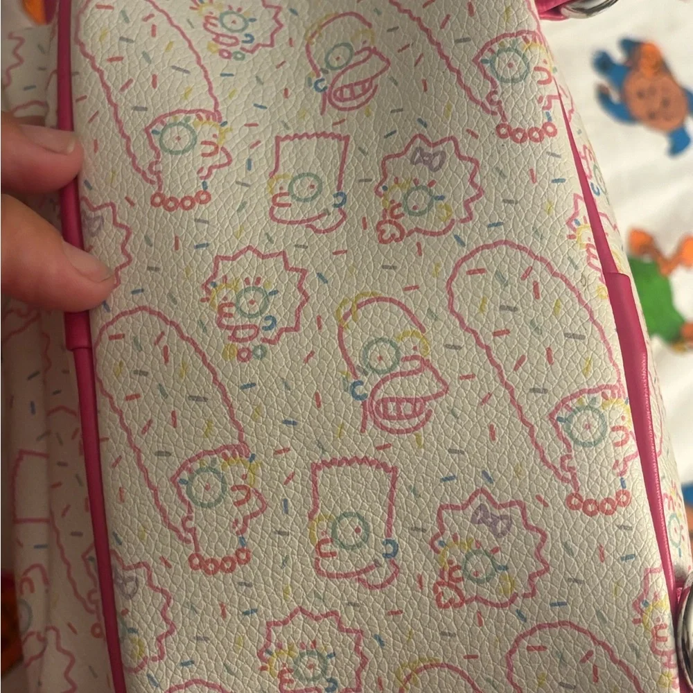 Universal Studios The Simpsons Donut Backpack – Pink Sprinkles NWOT - Picture 7 of 8